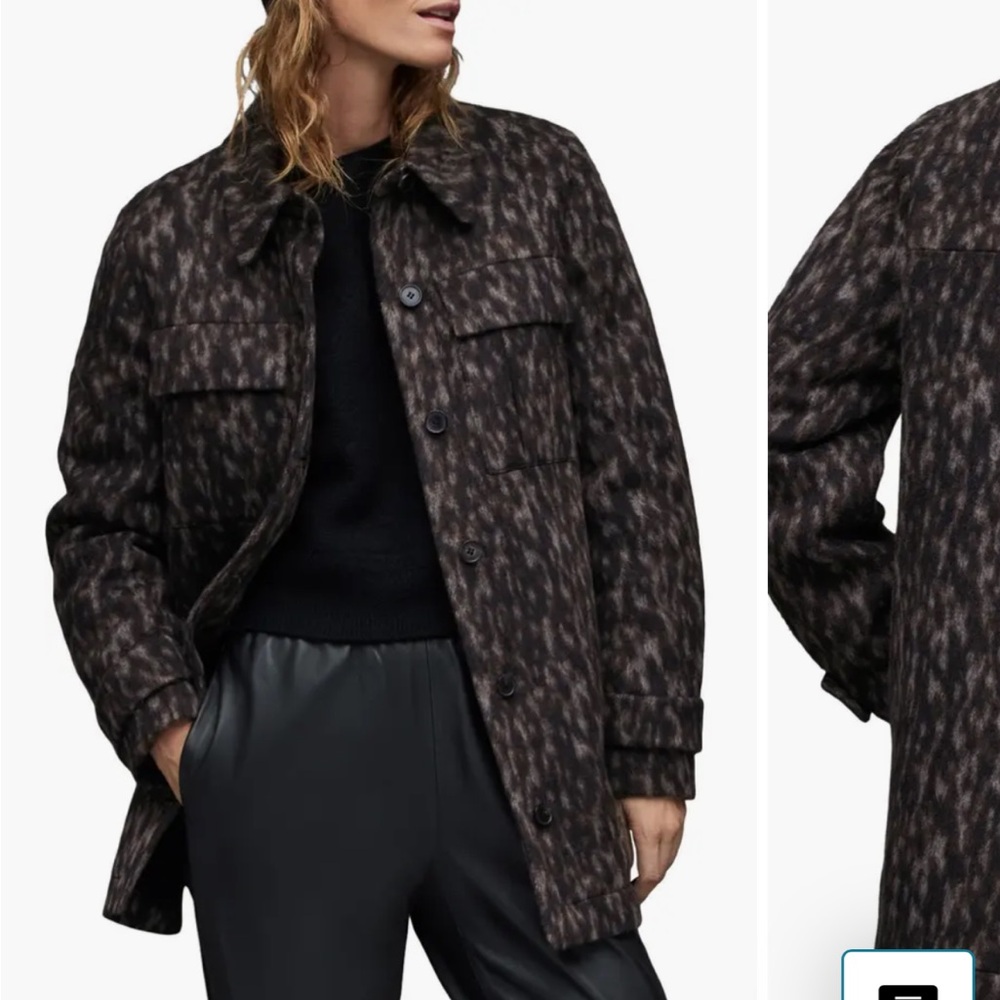 Jessa Leppo Abstract Leopard Print Jacket